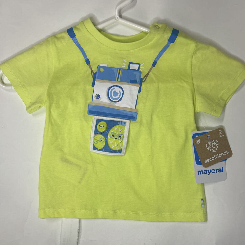 *Mayoral Top Short Sleeve Size 12m Green