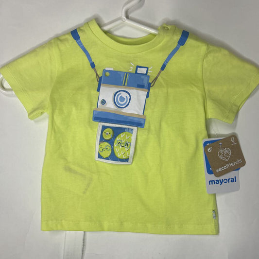 *Mayoral Top Short Sleeve Size 12m Green