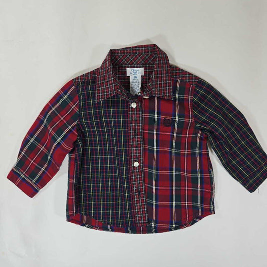 *Chaps Top Long Sleeve Size 6m Red