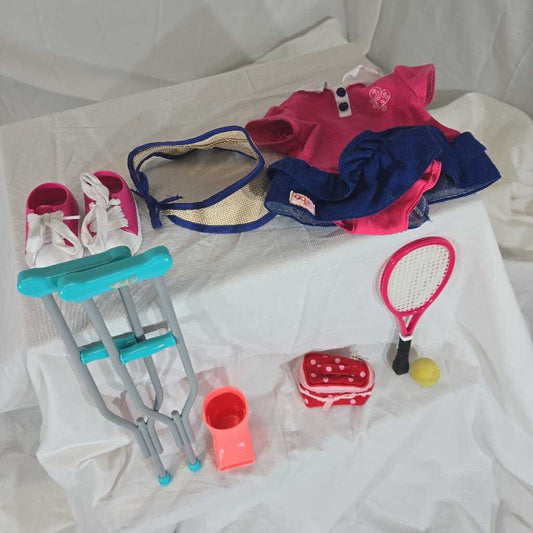 American Girl sports accessories [AS IS] - fits 18" American Girl and Our Generation dolls