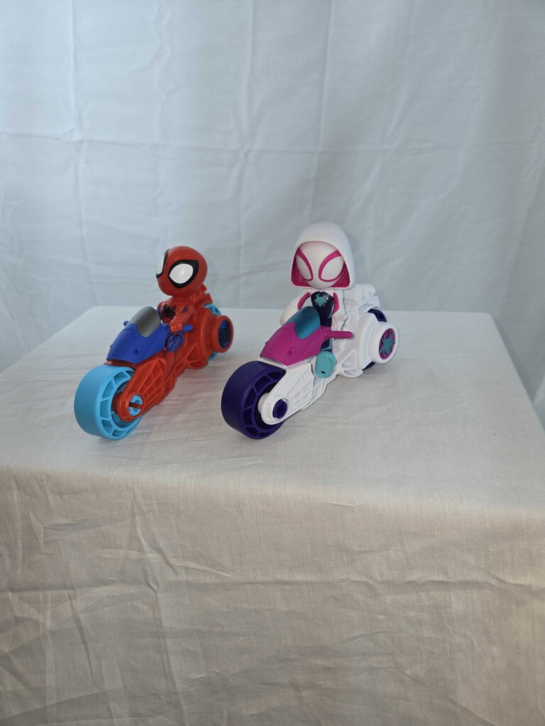 Spidey & his Amazing Friends action figures plus motorcycles