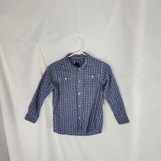 Chaps long sleeve button down shirt, size 7