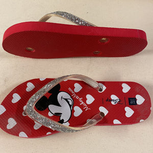 Disney Minnie Mouse Flip Flops, Size 3/4