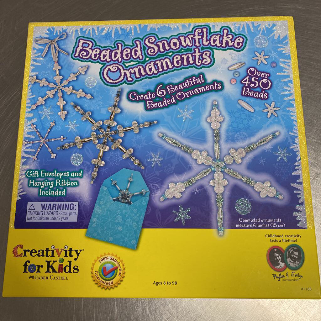 Faber-Castell Beaded Snowflake Ornaments DIY Kit
