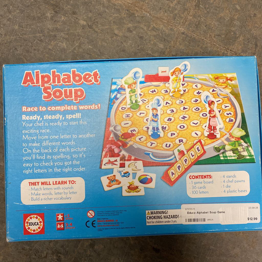 Educa Alphabet Soup Game