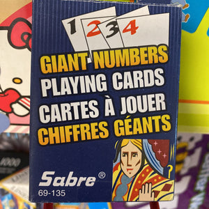 Sabre Giant Number Playing Cards