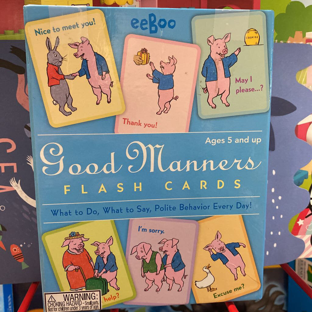 eeBoo Good Manners Flash Cards