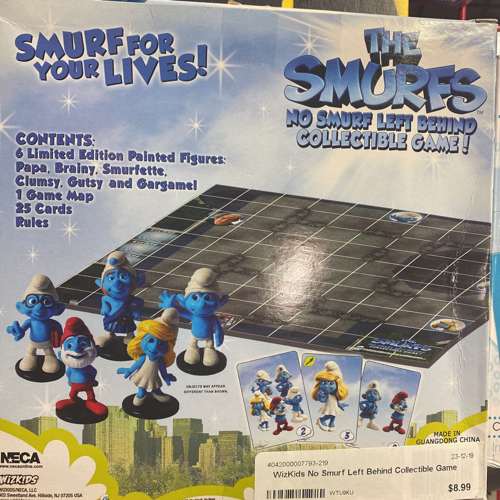 WizKids No Smurf Left Behind Collectible Game