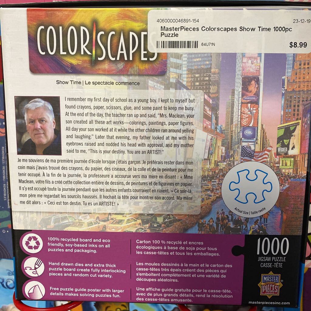 MasterPieces Colorscapes Show Time 1000pc Puzzle