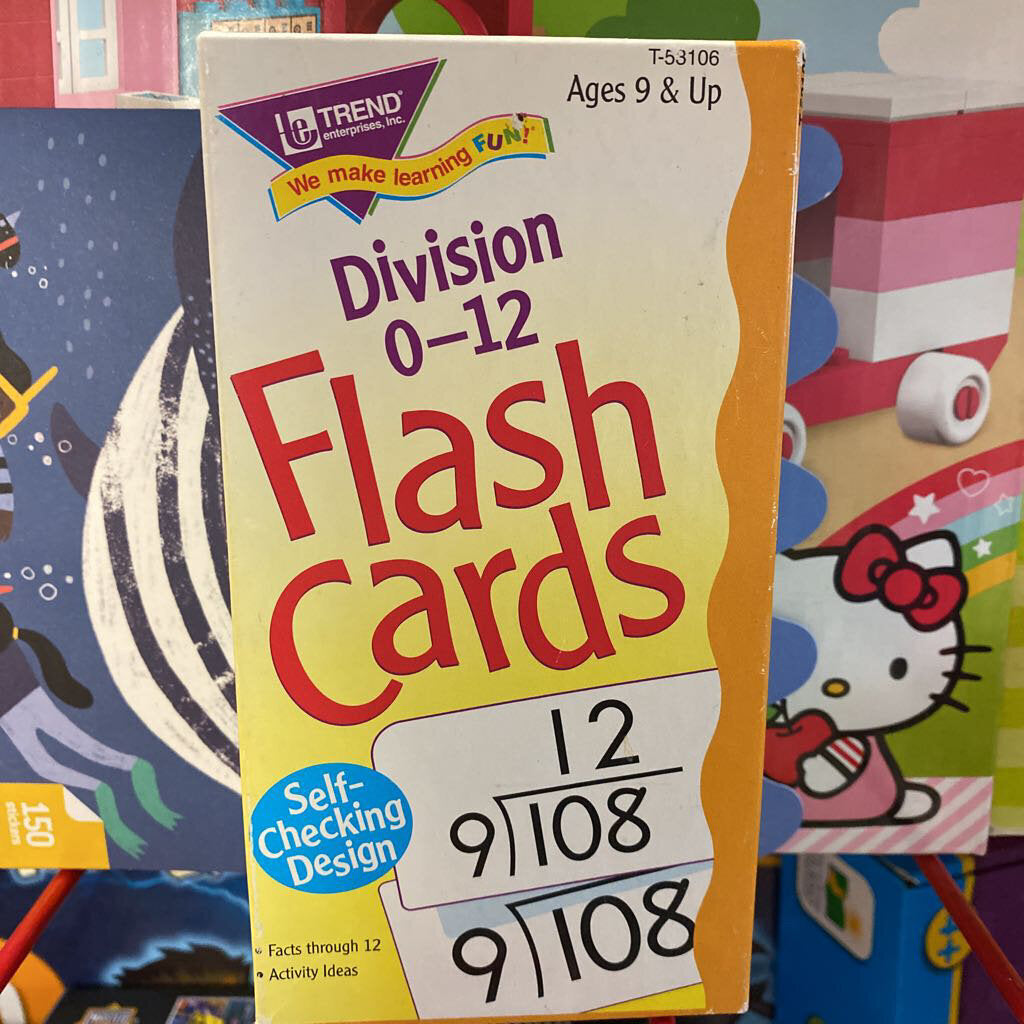 Trend Enterprises Division Flash Cards