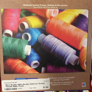 Milton Bradley Multicolor Sewing Threads 500pc Puzzle